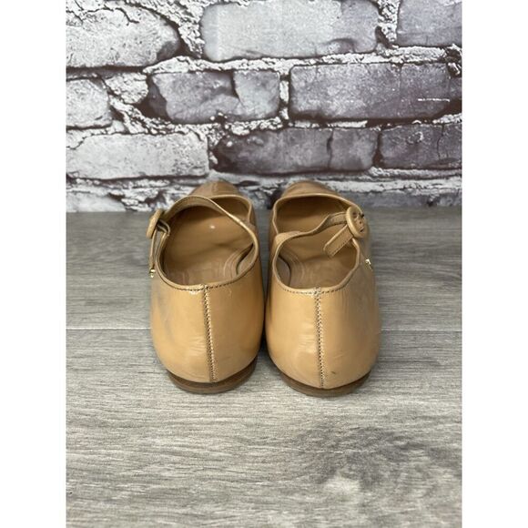 LARROUDE Vibram Nude Patent Leather Mary Jane Flats Shoes Women’s Sz 5M US/35EU - Picture 15 of 16